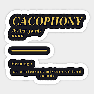 Word Cacophony Sticker